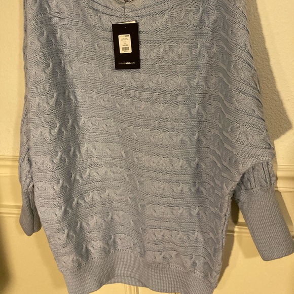Pale Blue/Gray Fashion Nova Sweater ... Plus size 3X - Picture 2 of 7